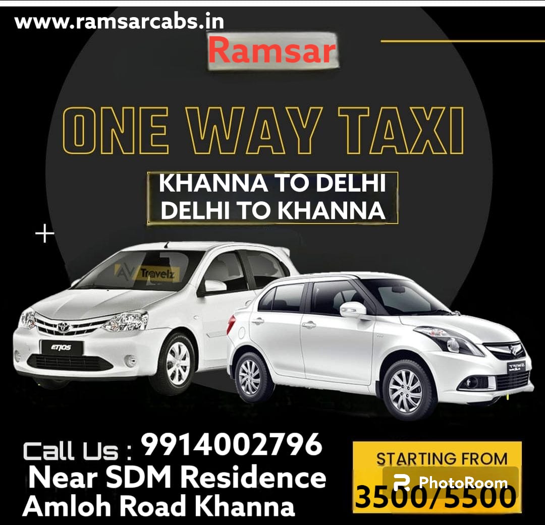 ONE WAY TAXI SERVICES DELHI TO KHANNA